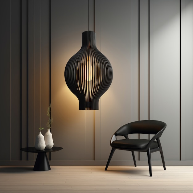Lampa wisząca czarna jako stylowy element wnętrza